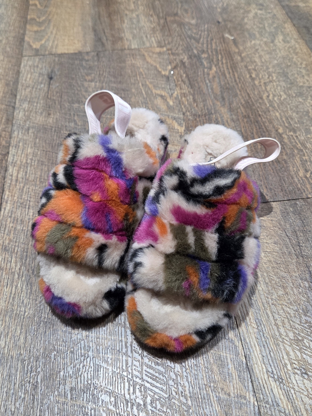 Ugg Plush Multicolor Faux-Fur Women’s Slippers